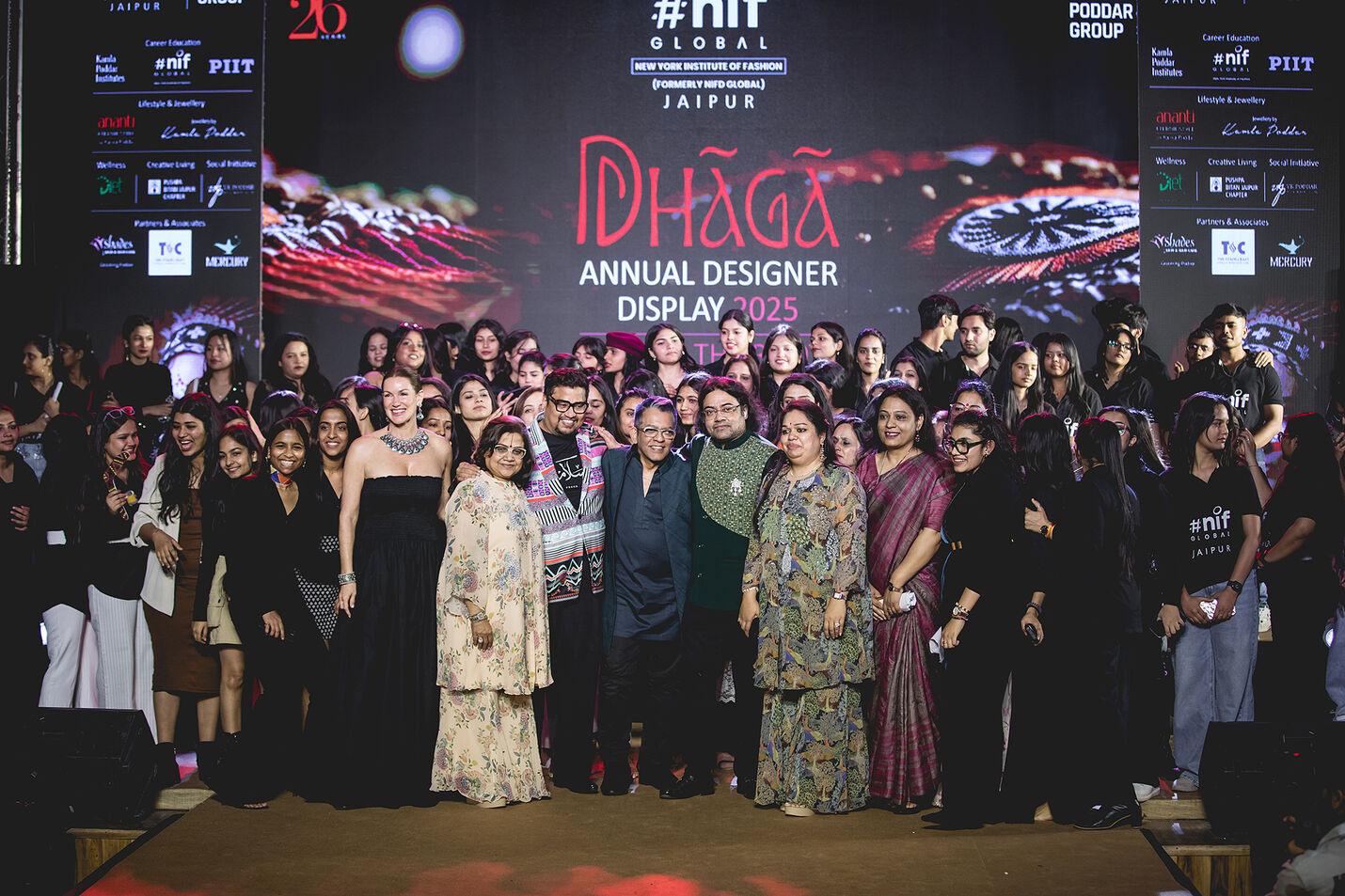 Dhaga: Back to the roots - Annual Designer Display by NIF Global, Jaipur a Kamla Poddar Group. An amazing show of 11 global tribes through fashion!